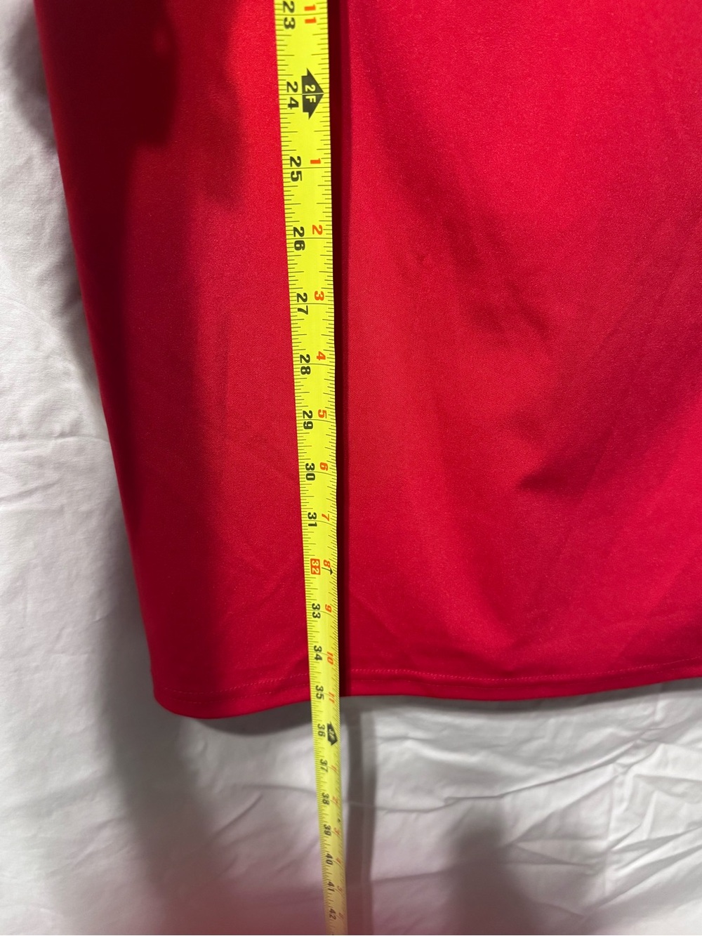 Source Unknown One-Shoulder Red Ruffle Cocktail Dress - Picture 6 of 7